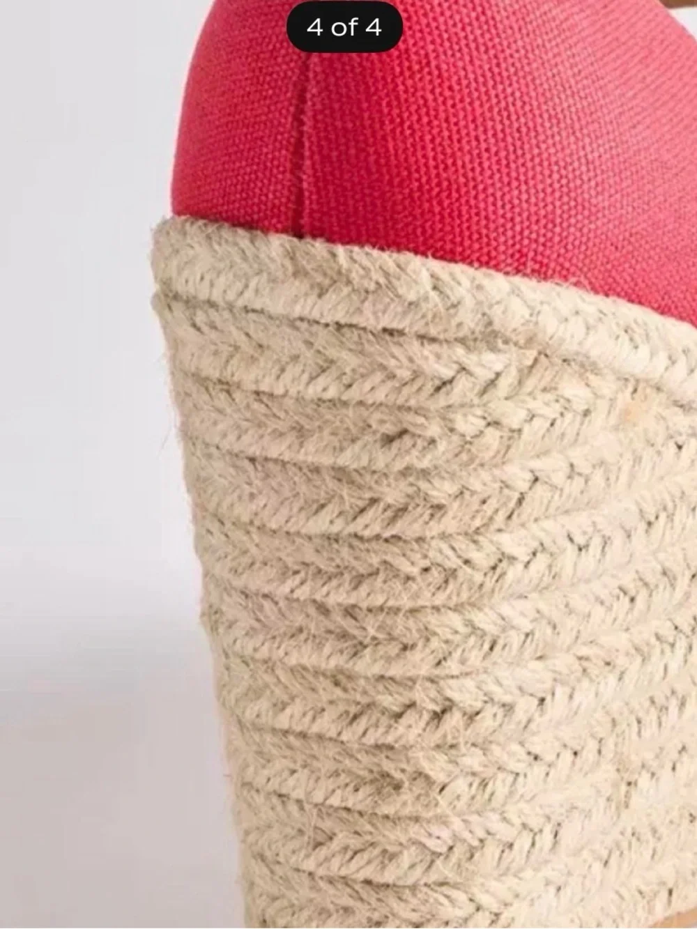 torrid Red Canvas Mary Jane Espadrille Wedges with Ankle Strap